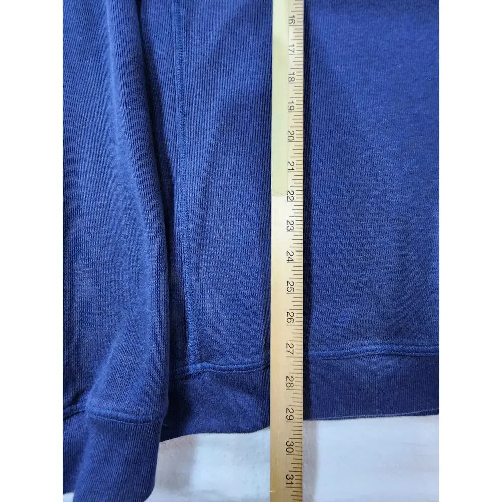 L.L. Bean Snap-T Knit Pullover Blue Gray Trim Men's XL